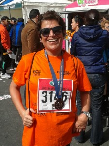 Sylvana Calleja, a Vodafone employee who did the Walkathon.