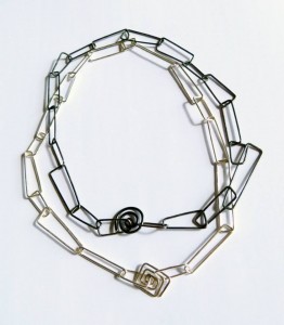 Nancye Church 'Standing Stone' Chain chokers in sterling silver 