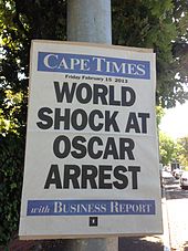 170px-Cape_Times_newspaper_poster_dated_15_February_2013_about_the_arrest_of_Oscar_Pistorius