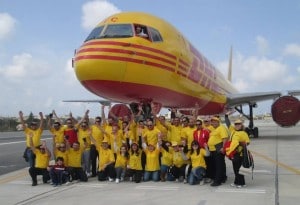 DHL plane pull 2014