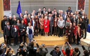 Martin SCHULZ - EP President with the winners of the European Citizen's Prize 2016